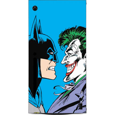 DC Comics The Joker vs Batman Vintage art XBox Series X Digital Edition Console Skin